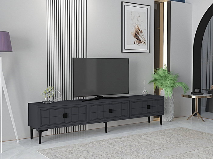 Hanah Home Yuka 180 - Soporte para TV Antracita Hanah Home Yuka 180 - Soporte para TV Antracita
